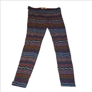 Pink Republic Multicolor Patterned Kids Leggings Size Medium